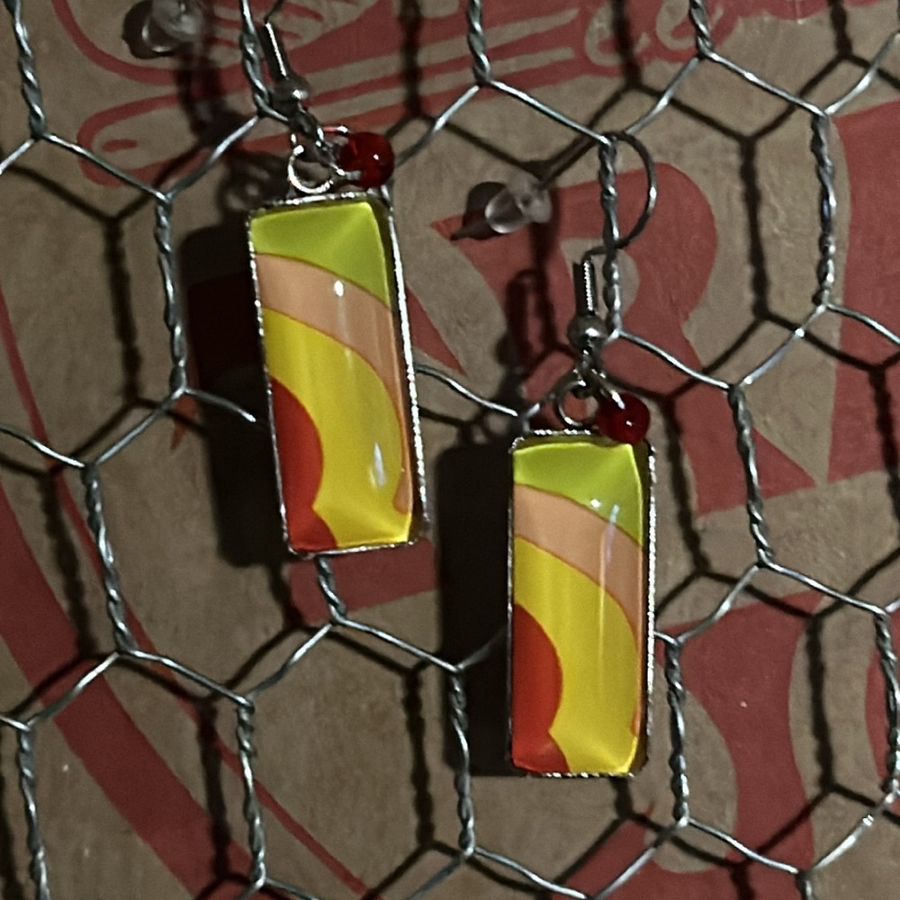 Trader Joe’s rectangular earrings - Picture 4 of 4